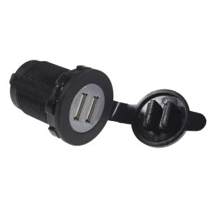 W4 Double USB Charging Point - Anthracite
