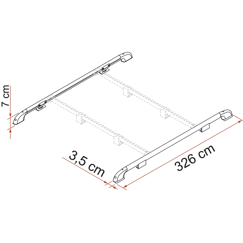 Fiamma Roof Rail - Image 2