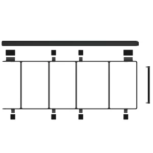 Fiamma Roof Rail Ducato - Deep Black