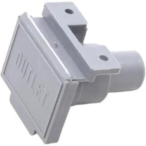 DLS 3/4" Oulet Hose Socket with Cover - Grey
