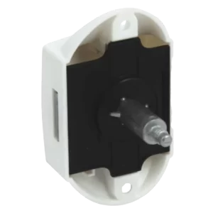 Hafele lock case (white) Plastic, without rod aperture