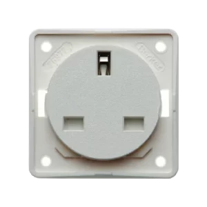 W4 Berker 3-Pin 13A Socket - White