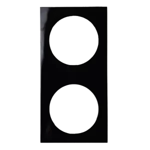 W4 Berker Pure Double Frame - Gloss Black