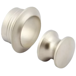 Hafele Pale Nickel 35mm Push Button Including Rosette (order in multiples of 100)