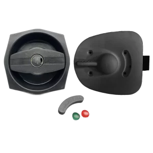 Hartal Left Hand Bar Grip Black Complete Lock suits West Alloy