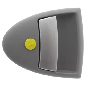 Hartal Left Hand Triangle Outer Handle, Grey, suits HSC