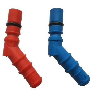 Reich Nozzle Ridged - Red & Blue