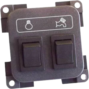 CBE Grey pump & light switch (Retail Packed)