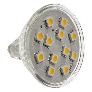 W4 12V 12SMD MR16 Dichroic Bulb