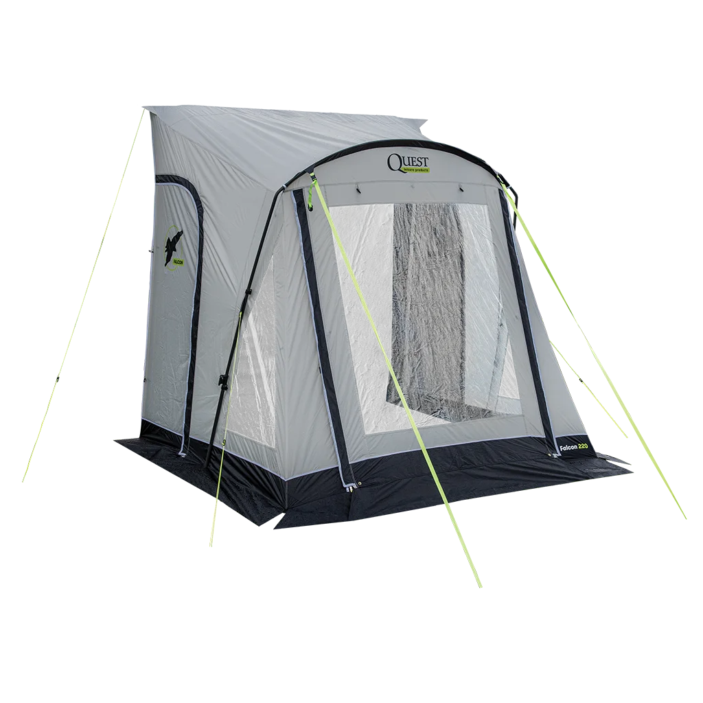 Falcon Pro 220 Poled Porch Awning - Mid Grey - Image 11