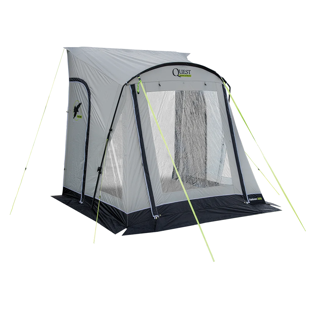 Falcon Pro 220 Poled Porch Awning - Mid Grey - Image 10