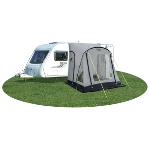 Falcon Pro 220 Poled Porch Awning - Mid Grey