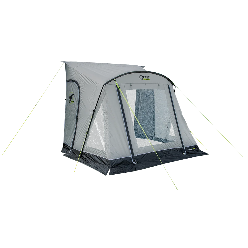 Falcon Pro 260 Poled Porch Awning - Mid Grey - Image 11