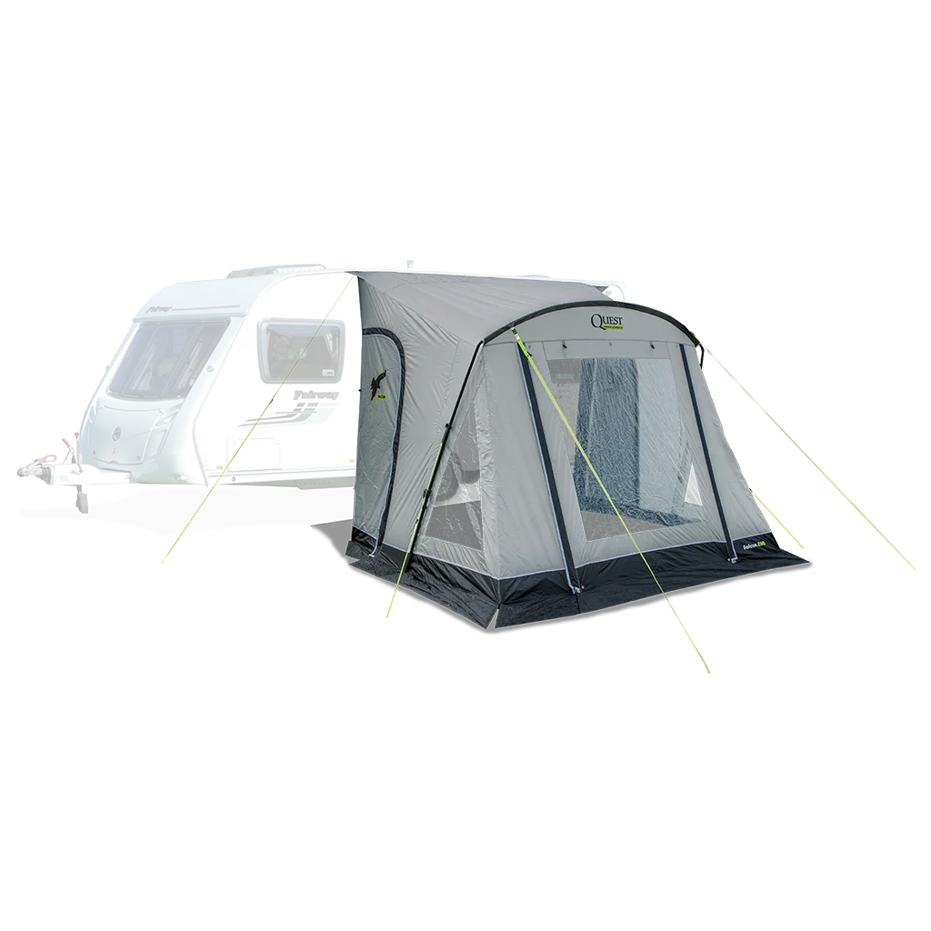 Falcon Pro 260 Poled Porch Awning - Mid Grey - Image 4