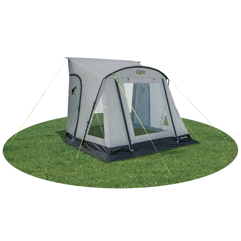 Falcon Pro 260 Poled Porch Awning - Mid Grey - Image 6