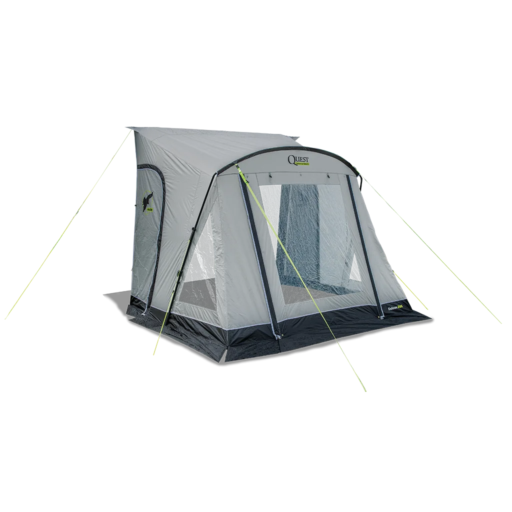 Falcon Pro 260 Poled Porch Awning - Mid Grey - Image 10