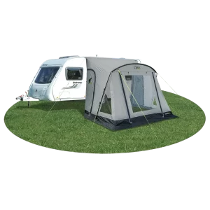 Falcon Pro 260 Poled Porch Awning - Mid Grey