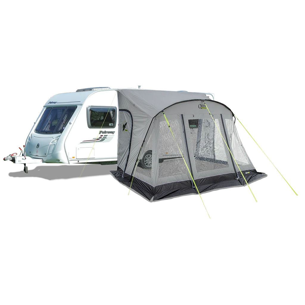 Falcon Pro 390 Poled Porch Awning - Mid Grey - Image 2
