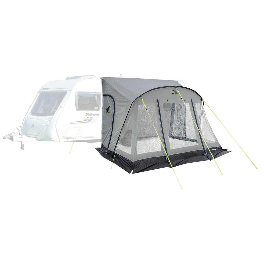 Falcon Pro 390 Poled Porch Awning - Mid Grey - Image 5