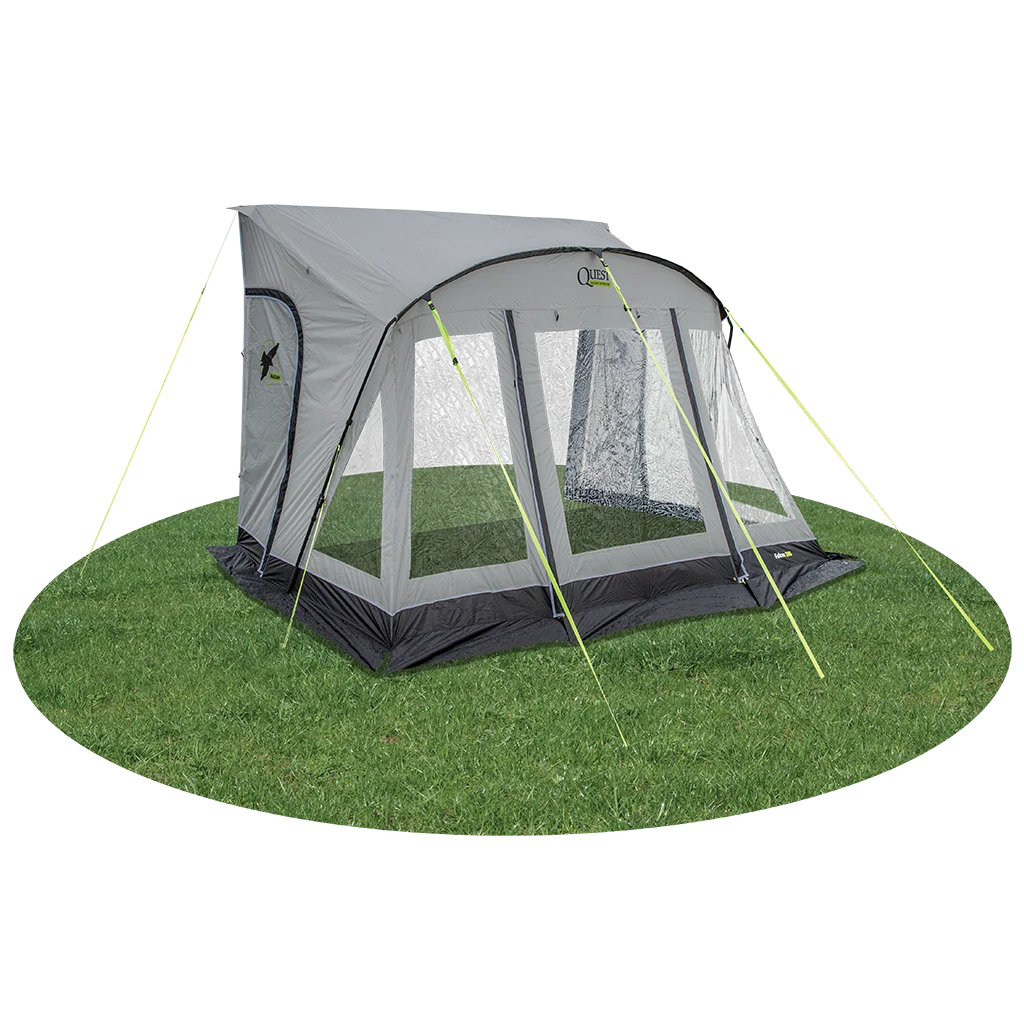 Falcon Pro 390 Poled Porch Awning - Mid Grey - Image 6