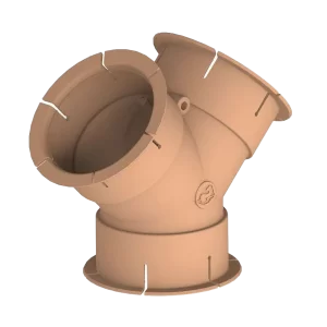 Whale Beige 65mm 'Y' Air Duct Fitting