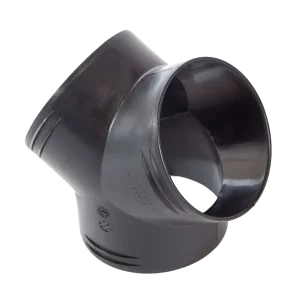 Whale Black 90mm 'Y' Air Duct Fitting