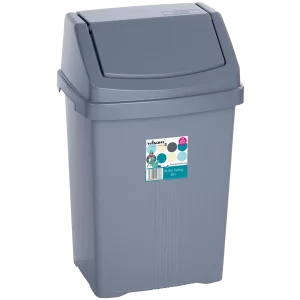 8L Swing Bin - Silver
