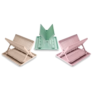 PlasticForte Folding Drainer with Drip Tray Assorted Colours (Box Qty: 3)