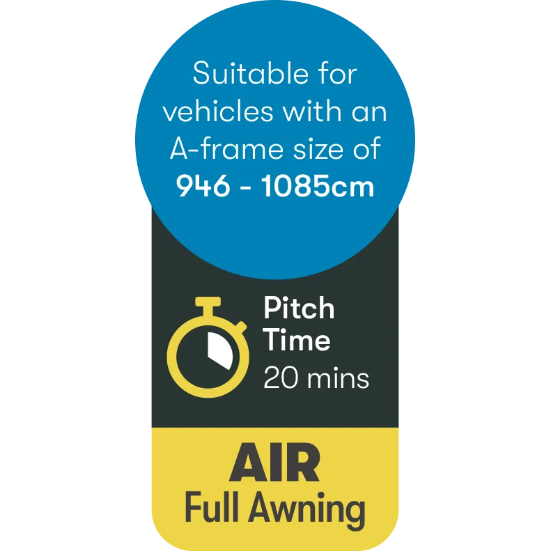 Westfield Pluto XL 2.0 Size 11 Premium Caravan Air Full Awning - Image 9