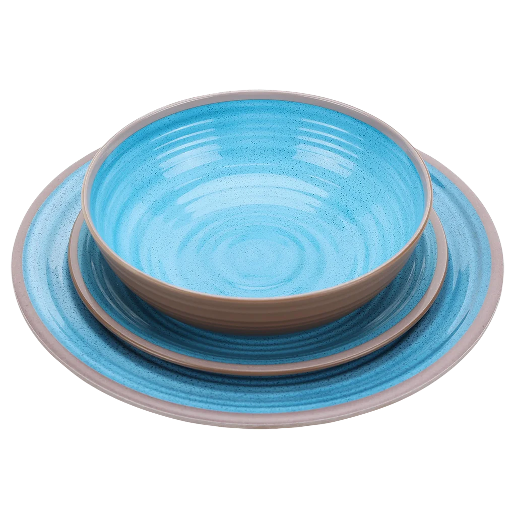 Quest Elite rPET 12 Piece Dinner Set - Delphinium