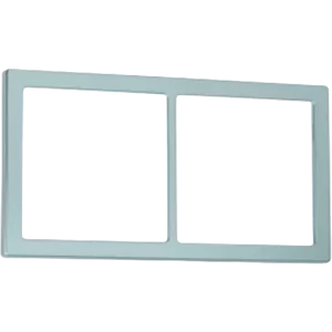 Fawo High Gloss Silver Chrome double frame