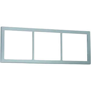 Fawo High Gloss Silver Chrome triple frame
