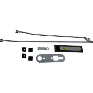 Hartal Gas Locker Lock Set with Rods Chrome/Grey Handle